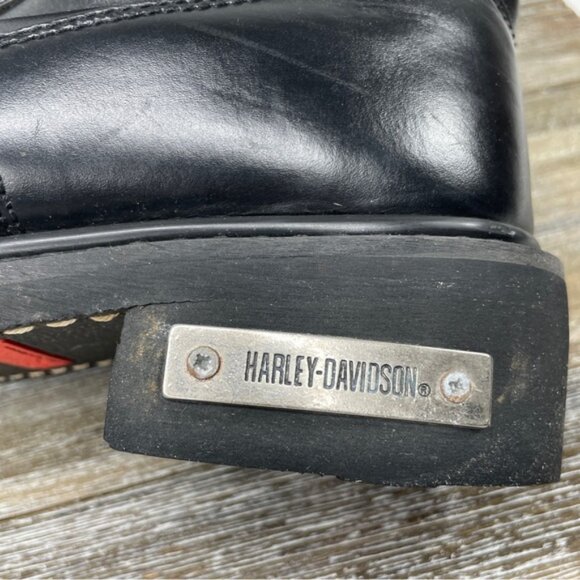 Harley Davidson Mens Leather Lace Up Riding Boots Sz 11 main image 13